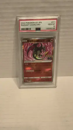2022 POKEMON GO JAPANESE #011 RADIANT CHARIZARD PSA 10 - Image 2
