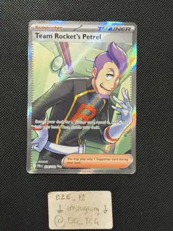 Pokemon Destined Rivals - Team Rocket’s Petrel - 226182 - Full Art Rare - M/NM - Image 1