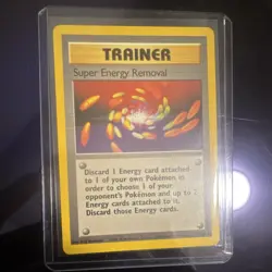 Pokemon Super Energy Removal 079/102 Base Set Rare Trainer Regular English - Image 1