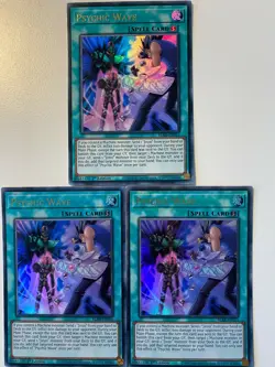 Yugioh Psychic Wave BLAR-EN015 Ultra Rare NM x3 Play Set - Image 1