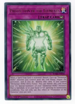 Yugioh Protection Of The Elements BLMR-EN038 Ultra Rare 1st NM x3 Play Set - Image 1