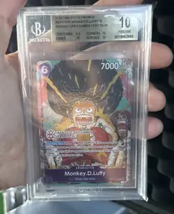 2025 One Piece #OP07073 - Bandai Card Game Fest Monkey D Luffy BGS 10 PRISTINE - Image 1