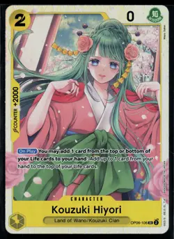 Kouzuki Hiyori OP06-106 Wings of the Captain Super Rare One Piece - Image 1