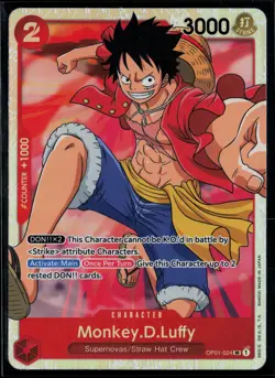 Monkey.D.Luffy (024) OP01-024 Romance Dawn Super Rare One Piece - Image 1