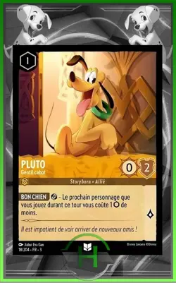 Pluto - 18/204 - Chapitre 3 - Carte Lorcana Francaise Neuve - Image 1