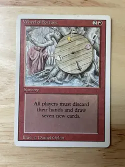 Wheel of Fortune Revised Edition Magic the Gathering LP - Image 1