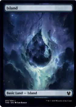 MTG Island #251 Full Art - Theros Beyond Death #251 NM - Image 1