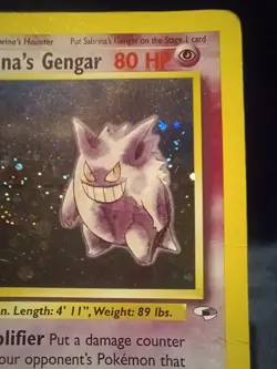 Pokemon TCG Sabrina's Gengar Holo English Gym Heroes 14/112 - Image 5