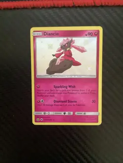 Diancie - SV36/SV94 - Pokemon Hidden Fates Sun & Moon Shiny Rare Card NM - Image 1