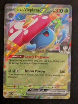 Pokemon TCG NM Erika's Vileplume ex 003/217 ME:03 Ascended Heros Pack Fresh I61 - Image 1