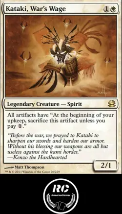 Kataki, War's Wage MTG NM Rare Legendary Spirit Fast Tracked Shipping - Image 1