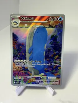 Wailord 162/159 Journey Together Illustration Rare Holo English Pokemon TCG NM - Image 1