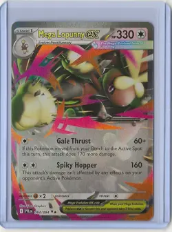 Pokemon TCG - Phantasmal Flames - Mega Lopunny ex 084/094 Me02: Double Rare Holo - Image 1