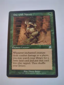 MTG One with Nature Scourge 125/143 Regular Uncommon - Image 1