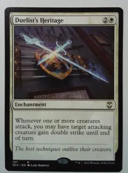 Duelist's Heritage *Rare* Magic MtG x1 NCC Commander Streets of New Capenna - Image 1