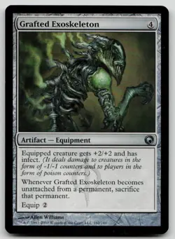 Grafted Exoskeleton U Scars of Mirrodin 162 NM - Image 1