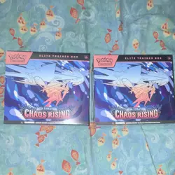 Pokemon TCG Elite Trainer Box Lot of 2 Mega Evolution Chaos Rising - Image 1