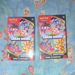 Pokemon TCG Mega Evolution Chaos Rising Booster Box Lot of 2 Bundle - Image 1