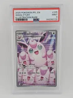 Pokemon PLF EN Wigglytuff 105/094 Illustration Rare PSA 9 - Image 1