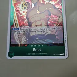 One Piece Enel (OP10-025/162) OP10 Royal Blood NM+ NM FOIL TCG CCG - Image 4