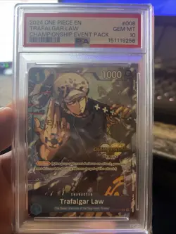 2024 ONE PIECE CHAMPIONSHIP 2024 EVENT PACK #008 TRAFALGAR LAW PROMO PSA 10 - Image 1