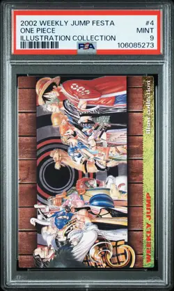 PSA9 No.4 One Piece Jump Festa 2003 Illustration Card WJ - Image 1