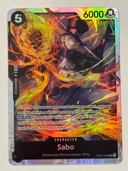 One Piece Kingdoms of Intrigue (OP-04) Sabo OP04-083 - Super Rare - Image 1