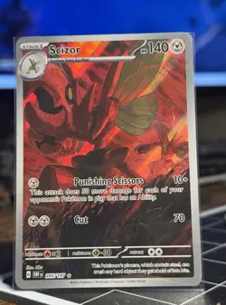 Pokemon Scizor 205/197 Illustration Rare Holo Card Obsidian Flames Mint - Image 1