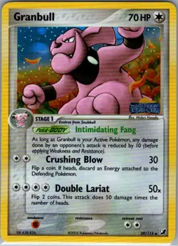Granbull 39/115 Reverse Holo Unseen Forces - Pokemon Card - NM - Image 1