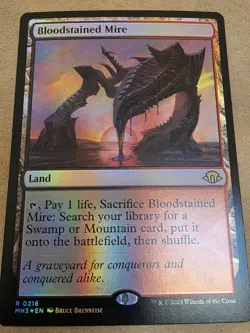 Bloodstained Mire - Foil Modern Horizons 3 - Mtg - Image 1