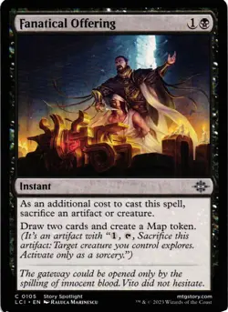 MTG TCG - Fanatical Offering 105 The Lost Caverns of Ixalan - NM - Image 1