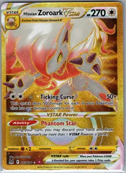Hisuian Zoroark VSTAR 213/196 SWSH11: Lost Origin - Pokemon Card - NM - Image 1
