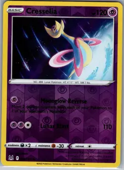 Cresselia 074/196 Reverse Holo SWSH11: Lost Origin - Pokemon Card - NM - Image 1