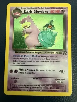 Pokemon TCG Dark Slowbro 12/82 Holo Unlimited Team Rocket WOTC NM - Image 1