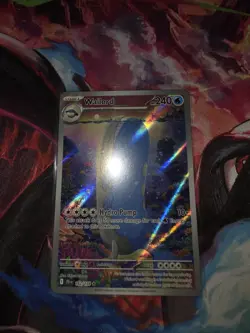 Pokemon TCG Wailord 162/159 Illustration Rare IR Holo SV09 Journey Together Card - Image 1