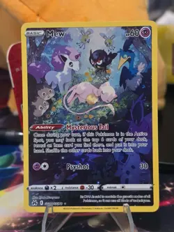 Mew GG10/GG70 Crown Zenith: Galarian Gallery Holo Pokemon Tcg MP Condition - Image 1