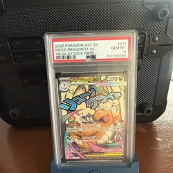 2026 POKEMON ASC EN-ASCENDED HEROES MEGA ATTACK RARE MEGA DRAGONITE EX PSA 10 - Image 1