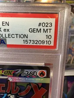 Pokemon Mega Charizard X EX 023 Me: Mega Evolution Promo Holo ENG PSA 10 - Image 3
