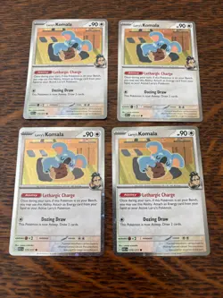 POKEMON TCG LARRY'S KOMALA COSMOS HOLO ASCENDED HEROES LOT OF 4 - Image 1