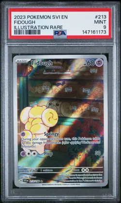 2023 POKEMON SVI EN-SCARLET & VIOLET ILLUSTRATION RARE #213 FIDOUGH PSA 9 - Image 1