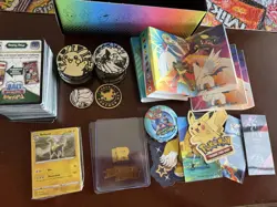 Pokemon Bulk. Coins, Stickers , LOTS of Promo Codes, Mini Portfolios - Image 1