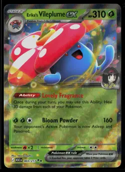 Erika's Vileplume ex 003/217 ME: Ascended Heroes Double Rare Pokemon - Image 1