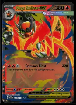 Mega Emboar ex 031/217 ME: Ascended Heroes Double Rare Pokemon - Image 1