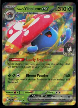 Erika's Vileplume ex 003/217 ME: Ascended Heroes Double Rare Pokemon - Image 1