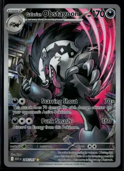 Galarian Obstagoon 245/217 ME: Ascended Heroes Illustration Rare Pokemon - Image 1