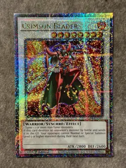 Crimson Blader 1st Edition Quarter Century Secret Rare RA04-EN161 Yu-Gi-Oh! - Image 1