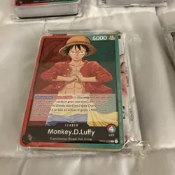 Lot of five (5) One Piece TCG PRE-ERRATA Monkey.D.Luffy Demo Deck w/Promo EN - Image 2