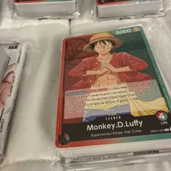 Lot of five (5) One Piece TCG PRE-ERRATA Monkey.D.Luffy Demo Deck w/Promo EN - Image 3