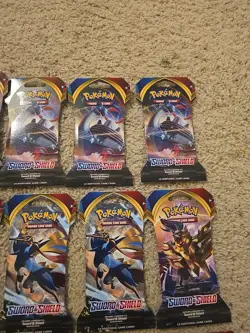 Sword and Shield Base Booster Pack Sleeved - x12 NEW English Sealed Pokemon 2020 - Image 3