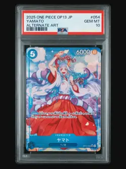 PSA 10 2025 Yamato OP13-054 SR Parallel Carrying on His Will ONE PIECE Card JPN - Image 1